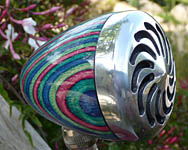 BlowsMeAway Productions custom wood bullet microphone
