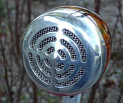 BlowsMeAway Productions custom wood bullet microphone - Turner grill